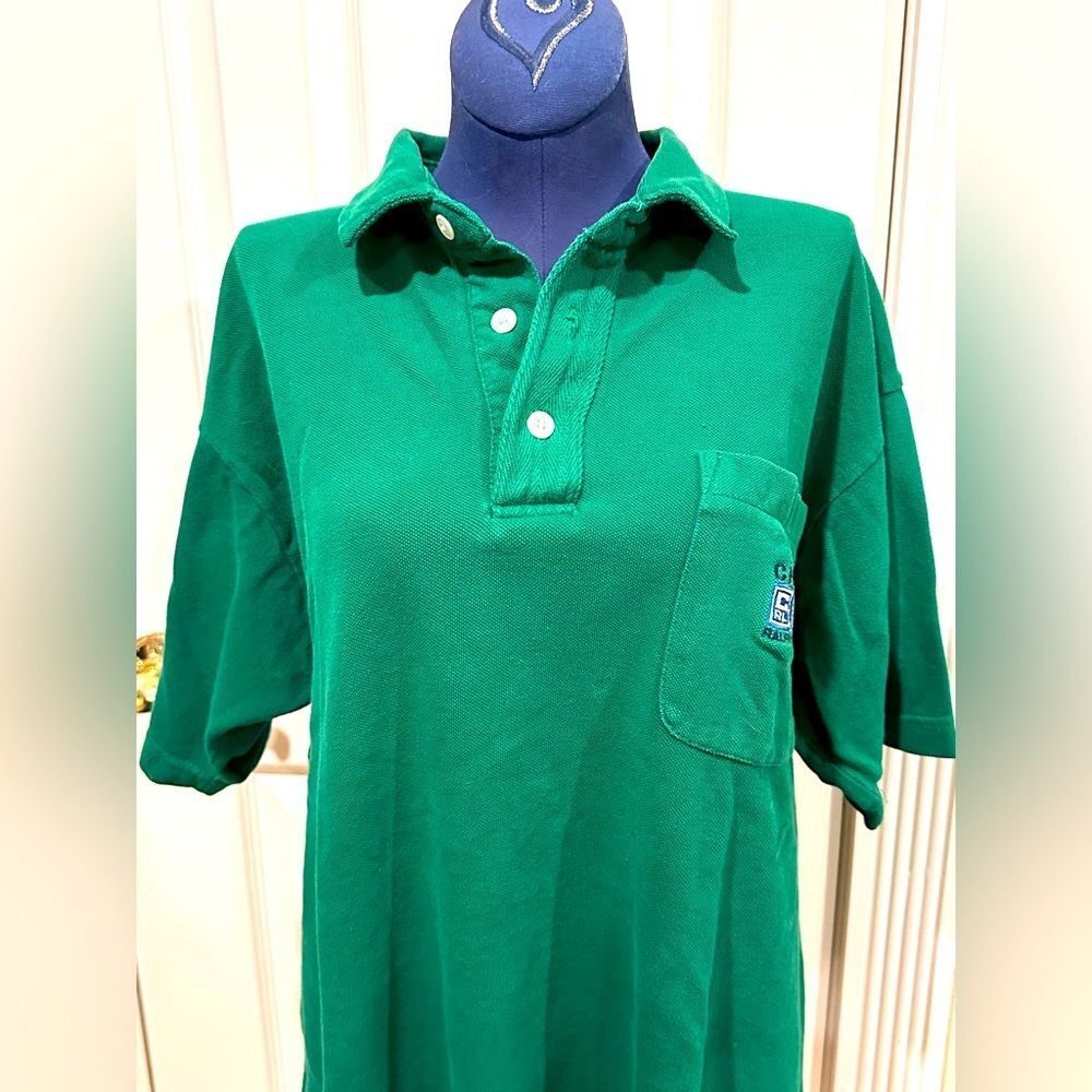 Vintage Chaps‎ Ralph Lauren Polo shirt Men's medium green golf shirt preppy